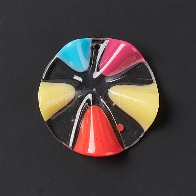 Transparent Resin Pendants RESI-E029-03A-1