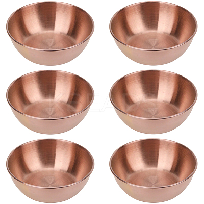 6Pcs Stainless Steel Dipping Bowls AJEW-CP0009-70RG-1