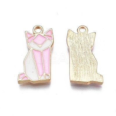 Rack Plating Alloy Enamel Pendants ENAM-S122-93-1