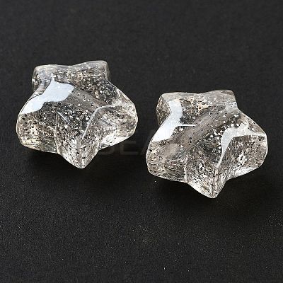 UV Plating Acrylic European Large Hole Beads OACR-S142-02C-1