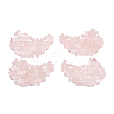 Natural Rose Quartz Eye Patches G-D301-A05-1