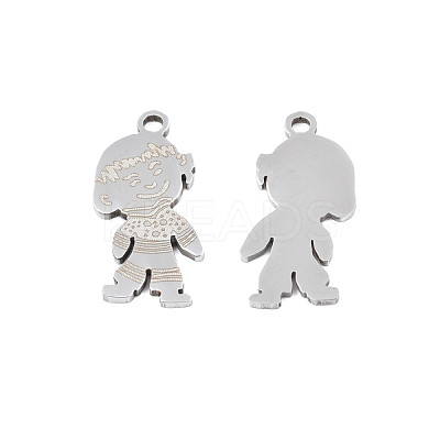 Non-Tarnish 201 Stainless Steel Pendants STAS-N091-142P-1