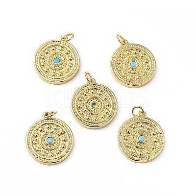 Rack Plating Brass Pendants KK-H431-57G-1