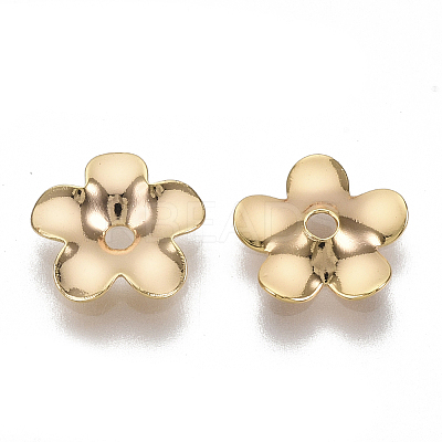 Brass Bead Caps KK-T055-002G-NF-1