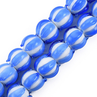 Handmade Lampwork Beads Strands LAMP-N021-44B-1
