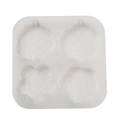 Camellia Rose Pendant Silicone Molds SIL-B074-03-1