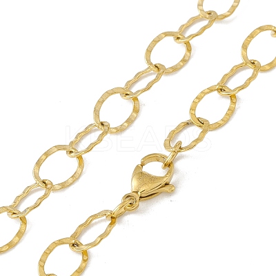 PVD Vacuum Plating 304 Stainless Steel Chunky Rolo Chains Necklace for Men Women STAS-E001-12G-1