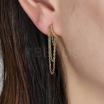 925 Sterling Silver Hoop Earrings LS-BK6776-1-1