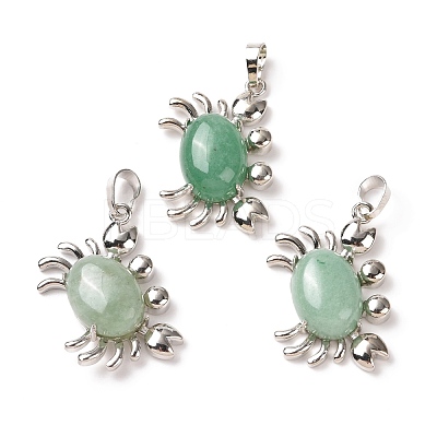 Natural Green Aventurine Pendants G-D469-01P-03-1