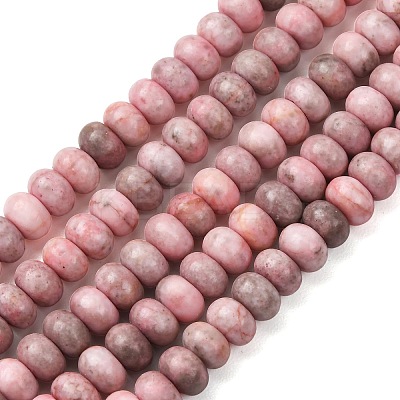 Natural Pink Zebra Jasper Beads Strands G-D481-13-1