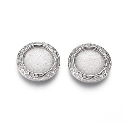 Tarnish Resistant 304 Stainless Steel Cabochons Settings STAS-G214-06P-1