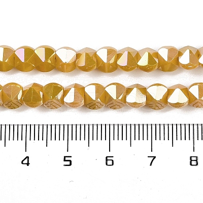 Electroplate Glass Beads Strands EGLA-B009-05A-03-1