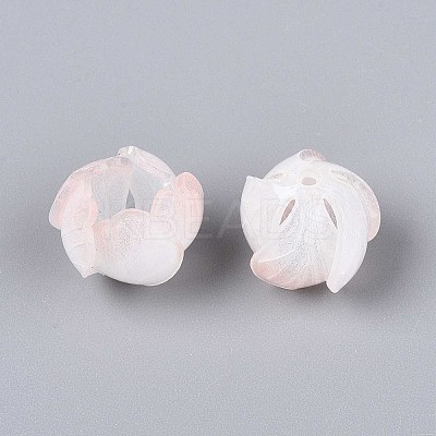 Flower Acrylic Bead Caps SACR-T017-49B-1
