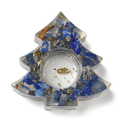 Natural Lapis Lazuli & Resin Candle Holder Molds DJEW-H012-03D-1