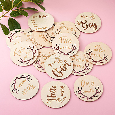 Basswood Milestone Cards WOOD-TA0002-44-1