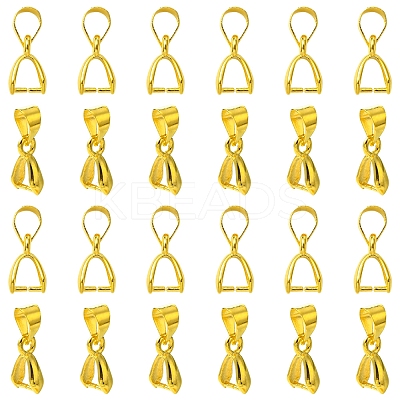 50Pcs Brass Ice Pick Pinch Bails IFIN-FS0001-47A-1