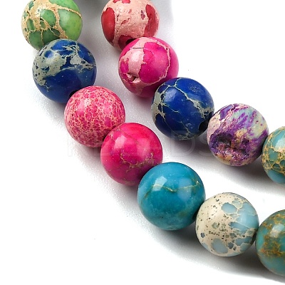 Dyed Natural Regalite/Imperial Jasper/Sea Sediment Jasper Beads Strands X-G-B124-C02-11-1