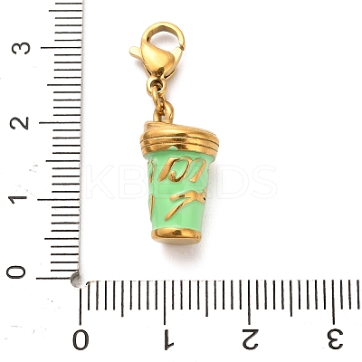304 Stainless Steel Enamel Pendant Decorations STAS-K304-02A-G-1