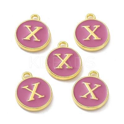 Golden Plated Alloy Enamel Charms ENAM-XCP0001-13X-1