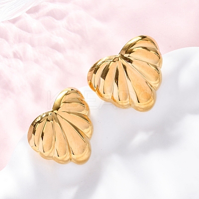 304 Stainless Steel Stud Earrings for Women EJEW-F357-03G-04-1