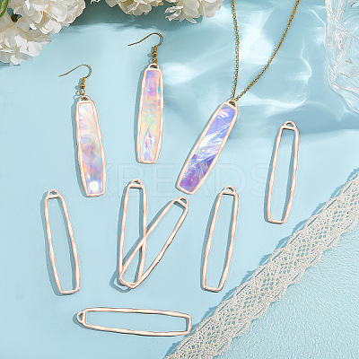 20Pcs Alloy Open Back Bezel Big Pendants FIND-CA0008-87RG-1