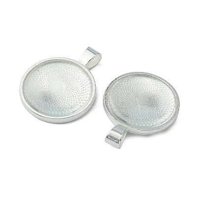 25mm Transparent Clear Domed Glass Cabochon Cover for Alloy Photo Pendant Making TIBEP-X0009-S-RS-1