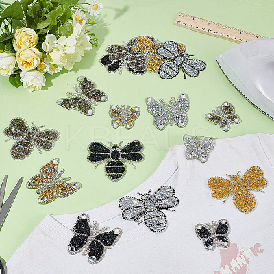 Butterfly/Bees Hotfix Rhinestone DIY-AR0004-60-1