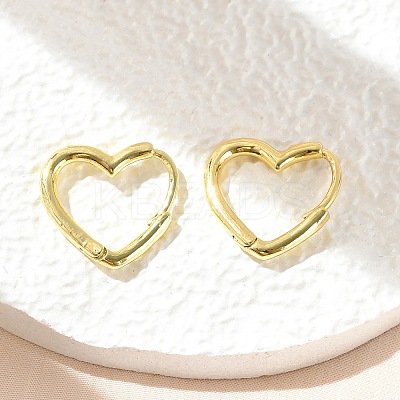 Brass Huggie Hoop Earrings EJEW-C502-09G-1