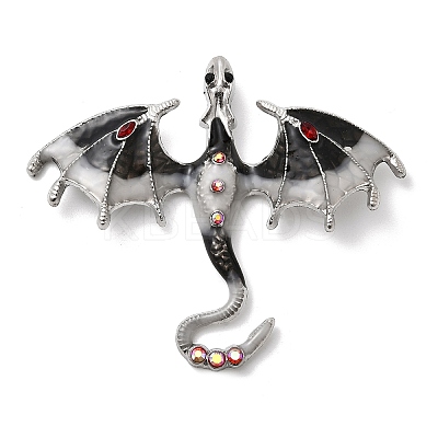 Alloy Enamel with Rhinestone Big Pendants FIND-Z098-01P-02-1