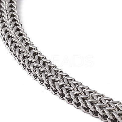 Non-Tarnish 304 Stainless Steel Snake Chain Necklace with Lobster Claw Clasps for Men Women STAS-K249-03C-P-1