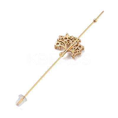 Rhinestone Stud Earring EJEW-G378-01B-1