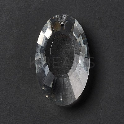 Transparent Glass Big Pendants GLAA-F118-08-1