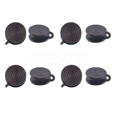 8Pcs 304 Stainless Steel Vortex Cuff Earrings EJEW-FI0003-29EB-1