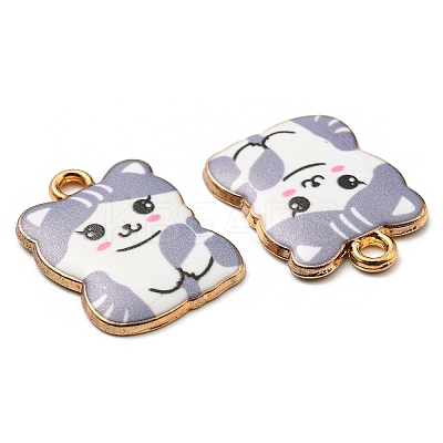 Printed Alloy Pendants ENAM-L042-07G-02-1
