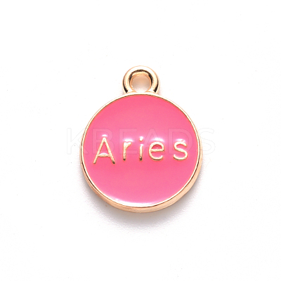 Alloy Enamel Pendants X-ENAM-S124-01B-03A-1