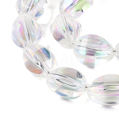Electroplate Glass Beads Strands EGLA-T028-01C-1