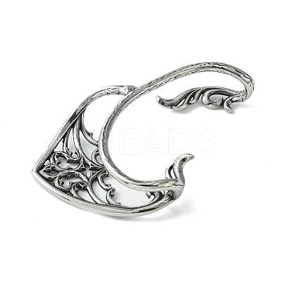 316 Surgical Stainless Steel Cuff Earrings LS-EJEW-E300-05AS-04-1