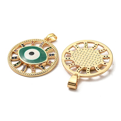 Real 18K Gold Plated Brass Pendants KK-L209-010G-04-1