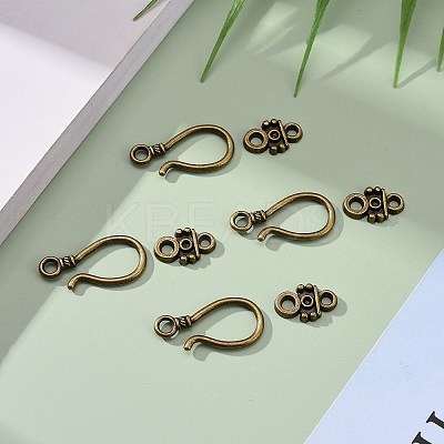 Alloy Hook Clasps PALLOY-2781-AB-FF-1