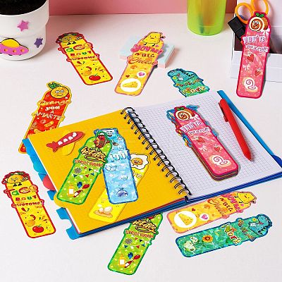 20 Sheets Laser Cute Paper Bookmark AJEW-Q148-04-1