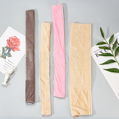 3 Pairs 3 Colors Pleuche Cloth Refrigerator Door Handle Cover AJEW-OC0002-12-1