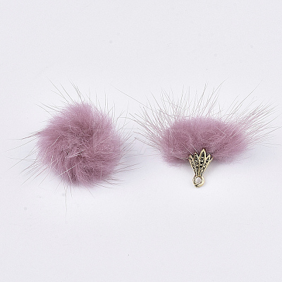 Faux Mink Fur Tassel Pendant Decorations LS-X-FIND-S300-37R-1