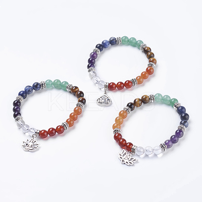 Chakra Jewelry BJEW-G600-01AS-1
