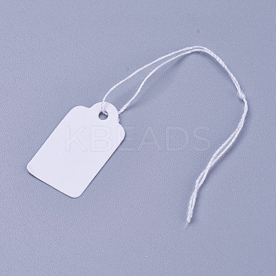White Rectangle Jewelry Price Tags X1-TOOL-C003-02-1