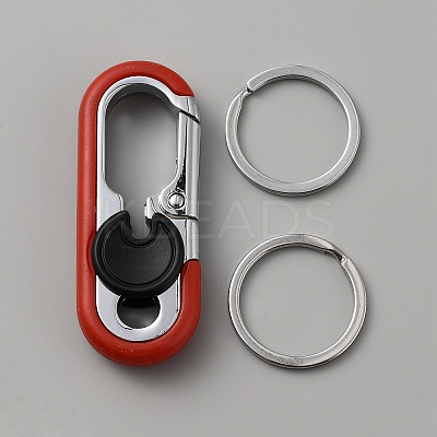 Alloy Car Key Chain for Men LS-AJEW-WH0348-76C-1