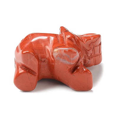 Elephant Natural Gemstone Figurine Display Decoration G-F737-02A-1