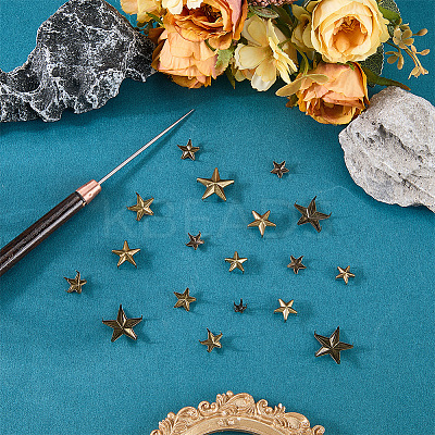 150Pcs 6 Styles Iron Rivets IFIN-CL0001-05AB-1