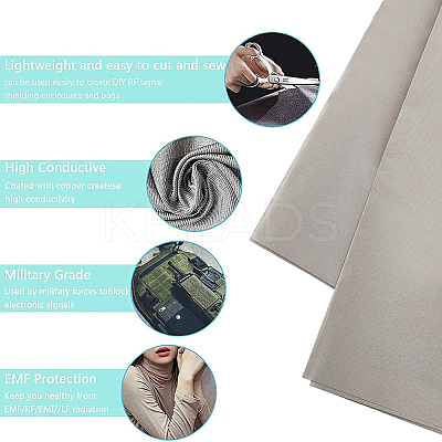 EMF Protection Fabric AJEW-WH0314-712A-01-1