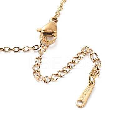304 Stainless Steel Pendant Necklaces for Women LS-NJEW-C020-01G-1