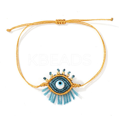 Bohemian Handmade Evil Eye with Tassels Charm Bracelets DD3268-6-1